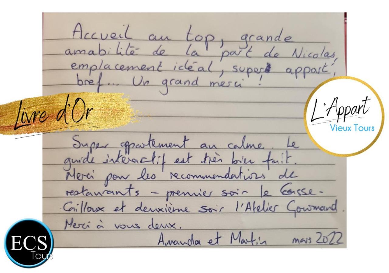 "L'Appart" Vieux Tours - Charme - Place Plumereau - Arrivee Autonome Eksteriør bilde